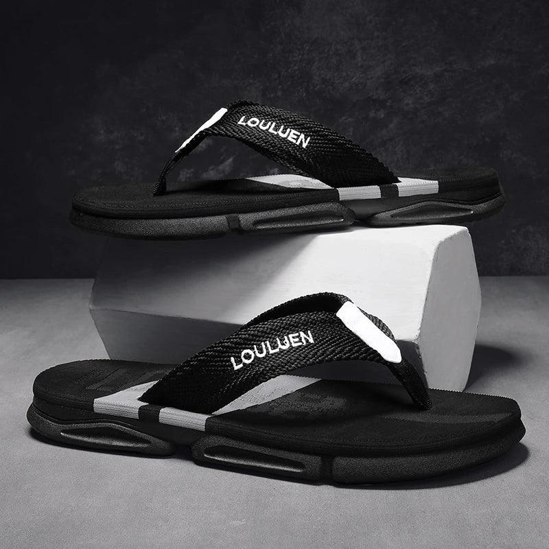 Chinelo Masculino Antiderrapante com Tiras de Tecido e Tecnologia Antiodor | AirComfort