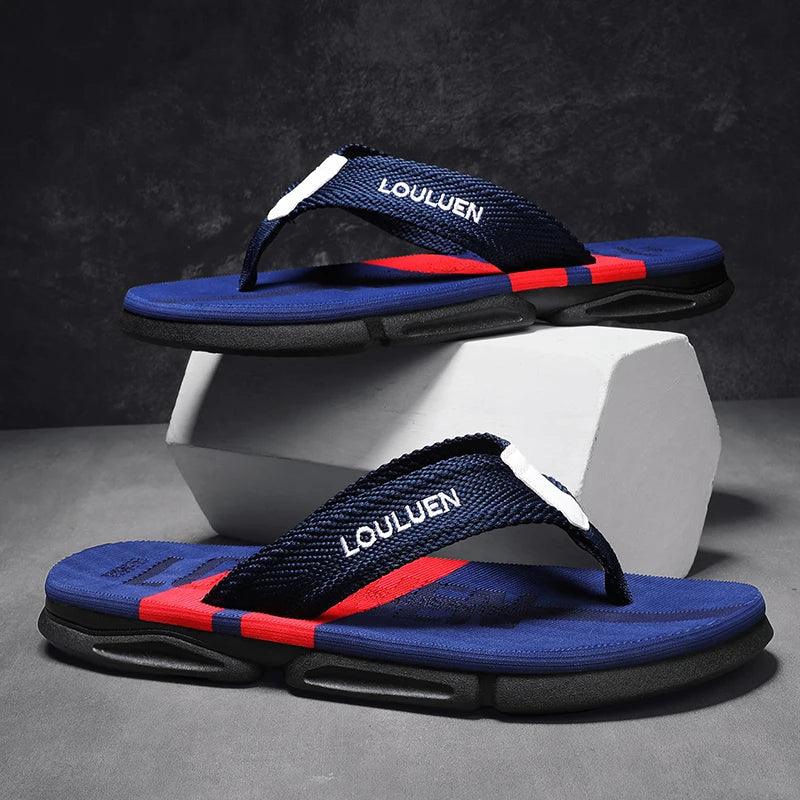 Chinelo Masculino Antiderrapante com Tiras de Tecido e Tecnologia Antiodor | AirComfort