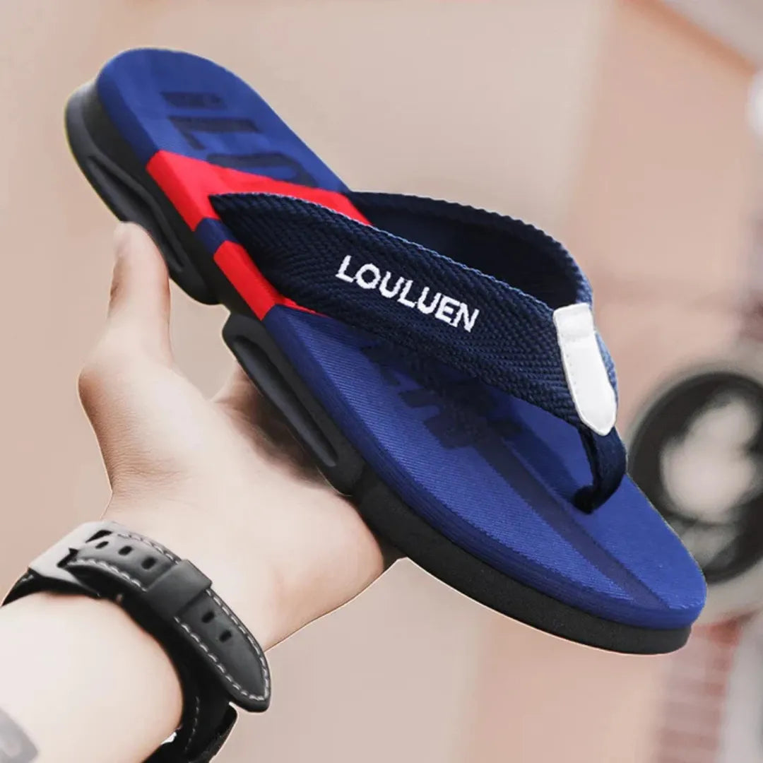 Chinelo Masculino Antiderrapante com Tiras de Tecido e Tecnologia Antiodor | AirComfort