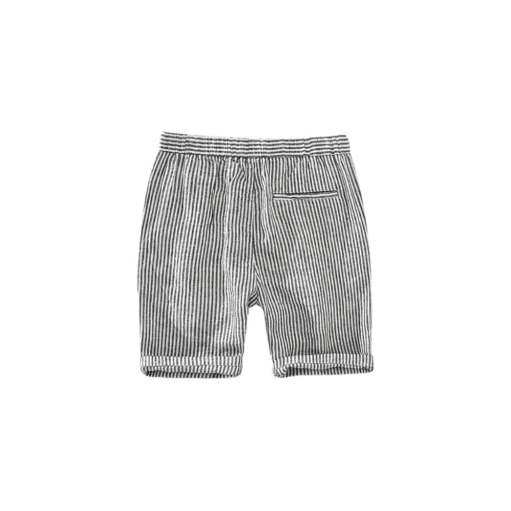 Bermuda de Linho Masculina Listrada