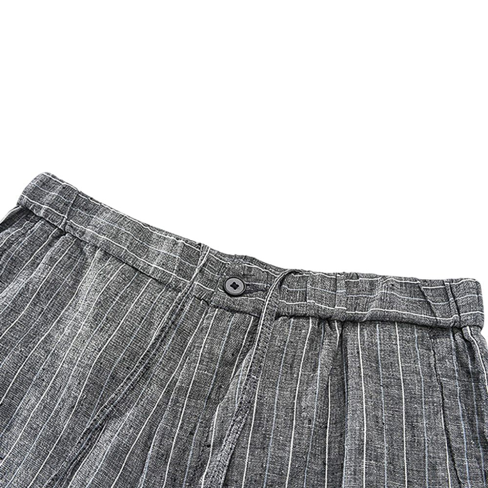Bermuda de Linho Masculina Listrada