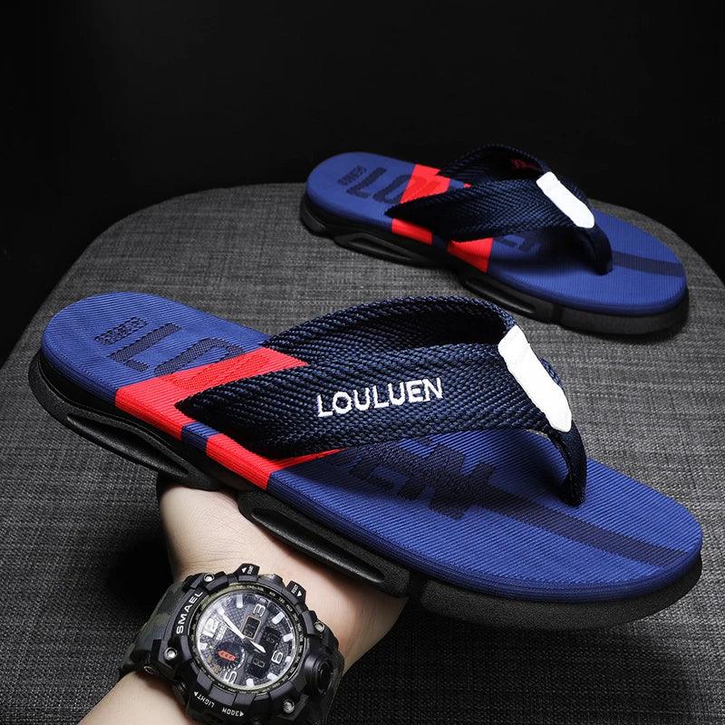 Chinelo Masculino Antiderrapante com Tiras de Tecido e Tecnologia Antiodor | AirComfort