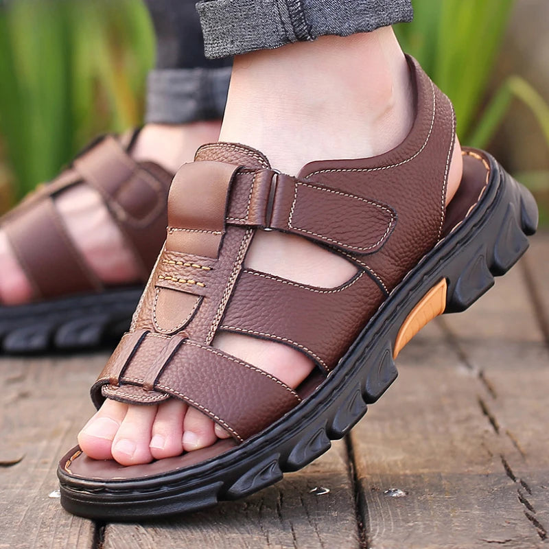 Sandália Masculina de Couro | Allegante Comfort