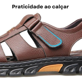 Sandália Masculina de Couro | Allegante Comfort