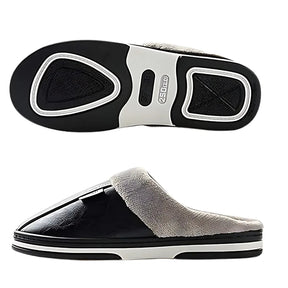 Pantufa de Couro com Forro em Algodão | Basicalle Relax
