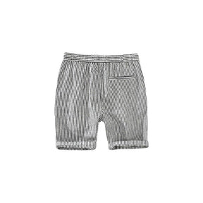 Bermuda de Linho Masculina Listrada