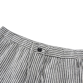 Bermuda de Linho Masculina Listrada