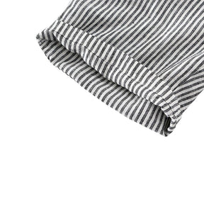 Bermuda de Linho Masculina Listrada