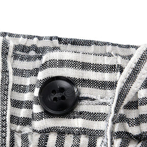 Bermuda de Linho Masculina Listrada