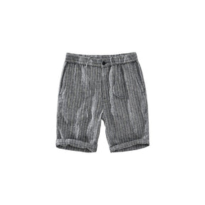 Bermuda de Linho Masculina Listrada