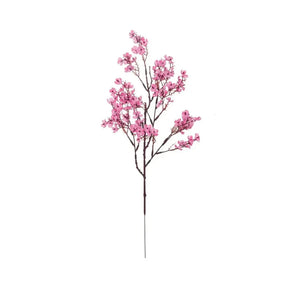 Flores Artificiais de Cerejeira e Gypsophila para Decoração
