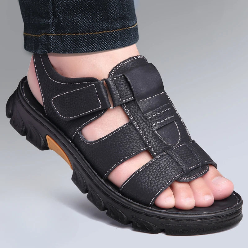 Sandália Masculina de Couro | Allegante Comfort